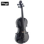 Stagg VN4/4-TBK Solid Spruce Top Deluxe Full Size Violin Ensemble Black. Fixed Price $199.99.