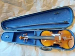 Siegler Model HS-20 Sized 4/4 Violin, Very Good Condition, With Case & Bow. Fixed Price $249.00.