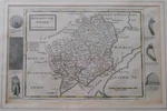 Monmouthshire By Herman Moll (C1724) Wales, Welsh County, Newport, Chepstow. Fixed Price $80.72.