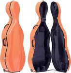 Bobelock 2000W Orange Fiberglass 4/4 Cello Case. Fixed Price $603.50.