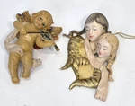 Vintage Italian Cherub Ornament Set Violin And Sister Angels Italy. Fixed Price $29.99.