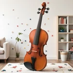 3/4 Size Beginner Acoustic Violin Set - Shoulder Rest, Tuner, Antiqued. Fixed Price $67.99.