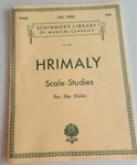 Hrimaly Scale-studies For The Violin Schirmer's Library Of Musical Classics. Fixed Price $12.99.