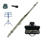Merano 16 Hole Key Of Flute + Free Zippered Music Sheet Bag 2 Stands-silver. Fixed Price $109.99.