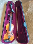 Verona Stradivarius Copy Model 8397E Violin, 3/4 Scale, Very Good Condition. Fixed Price $199.00.