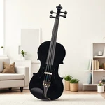 4/4 Full Size Beginner Acoustic Electric Violin Set - Eq Student Tuner Black. Fixed Price $86.99.
