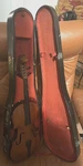 Antique Violin And Wooden Coffin Case. Fixed Price $150.00.