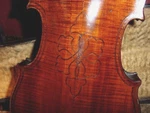 Antique French Violin Double Purfling Back Paris France Fleur De Lis 4/4. Fixed Price $2800.00.