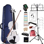 Aileen Violin 4/4 Full Size For Adults Beginners, White Fiddle Starter Kit Fo.... Fixed Price $138.79.
