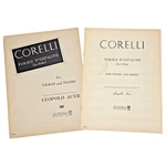 Corelli Folies D'espagne La Folia Violin Piano Sheet Music Leopold Duo Auer Vtg. Fixed Price $12.33.