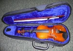 Franz Hoffmann Etude 1/10 Violin W/ Bow & Case Zipper Tabs Damaged. Fixed Price $150.00.