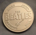 Beatles Silver Coin John Lennon 60S Retro Paul Ringo Medal England Music Uk. Fixed Price $13.40.