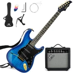 Blue 39" Electric Guitar 6 String With 25W Amp+bag+accessories Pack Beginner Kit. Fixed Price $159.99.