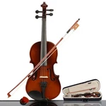 New 1/4 Size Natural Color Basswood Acoustic Violin + Case Bow Rosin**. Fixed Price $36.86.