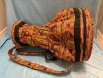 Rare Professional Kaces Iii Djembe Case Padded Back Pack Strap 24.5" X 16" Kente. Fixed Price $150.00.