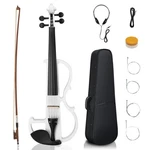 Ktaxon Electric Violin, 4/4 Acoustic Silent Full-size, White. Fixed Price $118.99.
