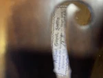 Antique German Violin C.1900 1930 One-piece Flamed Maple 1915 Repair Label. Fixed Price $375.00.