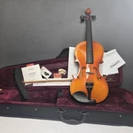 4/4 Yor Ray Violin Student, Tuner, Strings, Bridge, Bow, Rosin, Fingerboard Tape. Fixed Price $65.00.