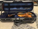 Day Violins A600 1/8 Brown Varnish Chinrest W/ Case & Bow. Fixed Price $1150.00.
