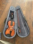 Violin 1/8 Size VLN-10 Musician Model With Case Bow Rosin Shoulder Rest Set. Fixed Price $125.00.