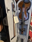 Cremona SV-1E9 Violin Bow And Case 1/16 Scale With Rosin Accessories. Fixed Price $218.49.