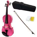 Sky 4/4 Full Size Solid Pink Violin Kit Case Rosin With Brazilwood Bow. Fixed Price $79.99.