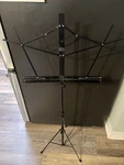 Stageline Music Stand Black Folds Down For Easy Carrying, All Metal. Fixed Price $12.00.