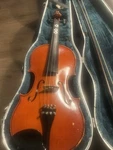 Copy Of Antonius Stradivarius Faciebat Cremona 1713 Violin & Bow Case. Fixed Price $150.00.
