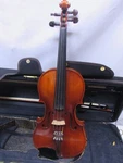 William Lewis And Son 4/4 Violin W/ Plush Sky Hygrometer & Temperature Guages. Fixed Price $450.00.