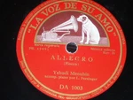 Violin 78 Rpm Record Vsa Yehudi Menuhin Allegro Fiocco La Caprichosa Ries. Fixed Price $49.99.