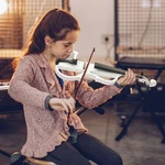 Ktaxon Electric Full Size 4/4, Silent Violin, Solid Wood. Fixed Price $58.98.