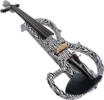 Kinglos Electric (silent) Violin "the Zebra" Model: DSG-1305. Fixed Price $219.00.