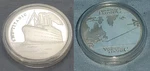 Titanic Silver Map Coin Never Removed From Case Ocean Nautical Sinking Rms Old. Fixed Price $40.24.
