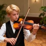 1/4 Acoustic Violin Set W/ Case Bow Rosin Tuner Shoulder Rest Strings Gifts New. Fixed Price $61.99.