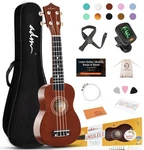 Adm Ukulele For Beginners Hawaiian Wood Ukelele Kit Kids Adult Student St.... Fixed Price $56.73.