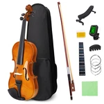 Nanyi Size 1/2 Beginner First Violin Set, Natural Solid Wood Wit. Fixed Price $151.27.