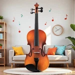 1/4 Size Kids Beginner Acoustic Violin Set - Tuner, Shoulder Rest & Antiqued. Fixed Price $58.99.