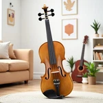 4/4 Full Size Solid Spruce Top Beginner Acoustic Violin Set - Matte 2 Bows Case. Fixed Price $126.59.