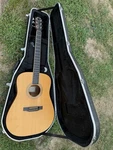 Jean Larrivee D-02 Electric Acoustic Guitar With Zager Hard Case 2000. Fixed Price $1000.00.