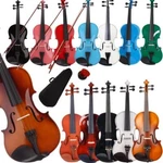 Glarry 4/4 3/4 1/2 1/4 Size Acoustic Violin With Case Bow Rosin For Beginner. Fixed Price $42.99.