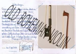 Antique Certified Impressive Violin Bow By Franz Winkler 1912. Fixed Price $7032.60.