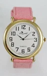 Luis Santini Watch Unisex White Stainless Gold Pink Leather Easy Read Quartz. Fixed Price $17.57.