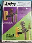 (2) String Swing CC01V Hardwood Home And Studio Violin Hangers. Fixed Price $10.00.