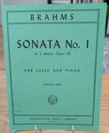 Sonata No. 1 Minor, Opus 38 For Cello And Piano By Johannes Brahms. Fixed Price $19.51.