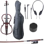 Cecilio CECO-1DW Ebony Electric Silent Metallic Mahagony Cello In Style 1, 4/4. Fixed Price $188.99.