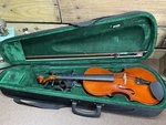 Santa Rina Full Violin Model 41656 4/4 With Bow And Case. Fixed Price $75.00.