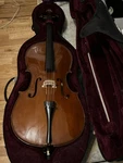 Vintage Hofner Alfred Stingl AS060 1/2 Size Cello With Case And Bow. Fixed Price $425.00.