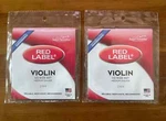 - Sets Of Super Sensitive Red Label Med 1/2 Violin Set, Unopened Package.. Fixed Price $18.99.