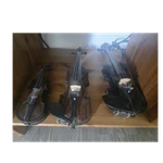Acoustic 4-STRING Right-hand Violin Set Of 3, Varnish Wood, Chinrest. Fixed Price $99.99.