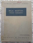 Bela Bartok Violin Concerto / Boosey & Hawkes Pocket Scores No. 81. Fixed Price $66.78.